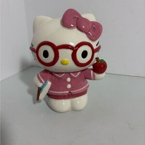 Hello Kitty School Teacher Figurine Ceramic  Back To School! Blue Sky Clayworks